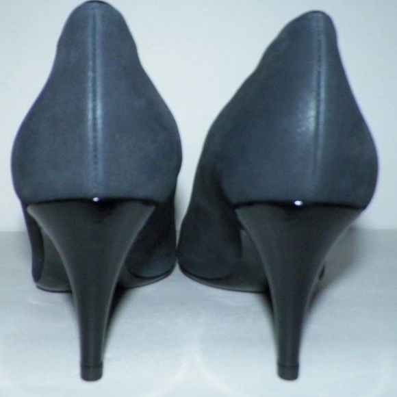 Sz 7.5 Calvin Klein Italy Black Iridescent Shoes - Picture 3 of 5